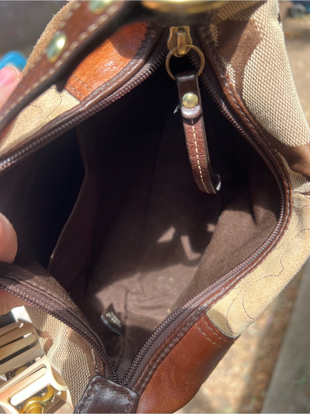Coach Mini Patchwork Signature Shoulder Bag - Picture 7 of 7